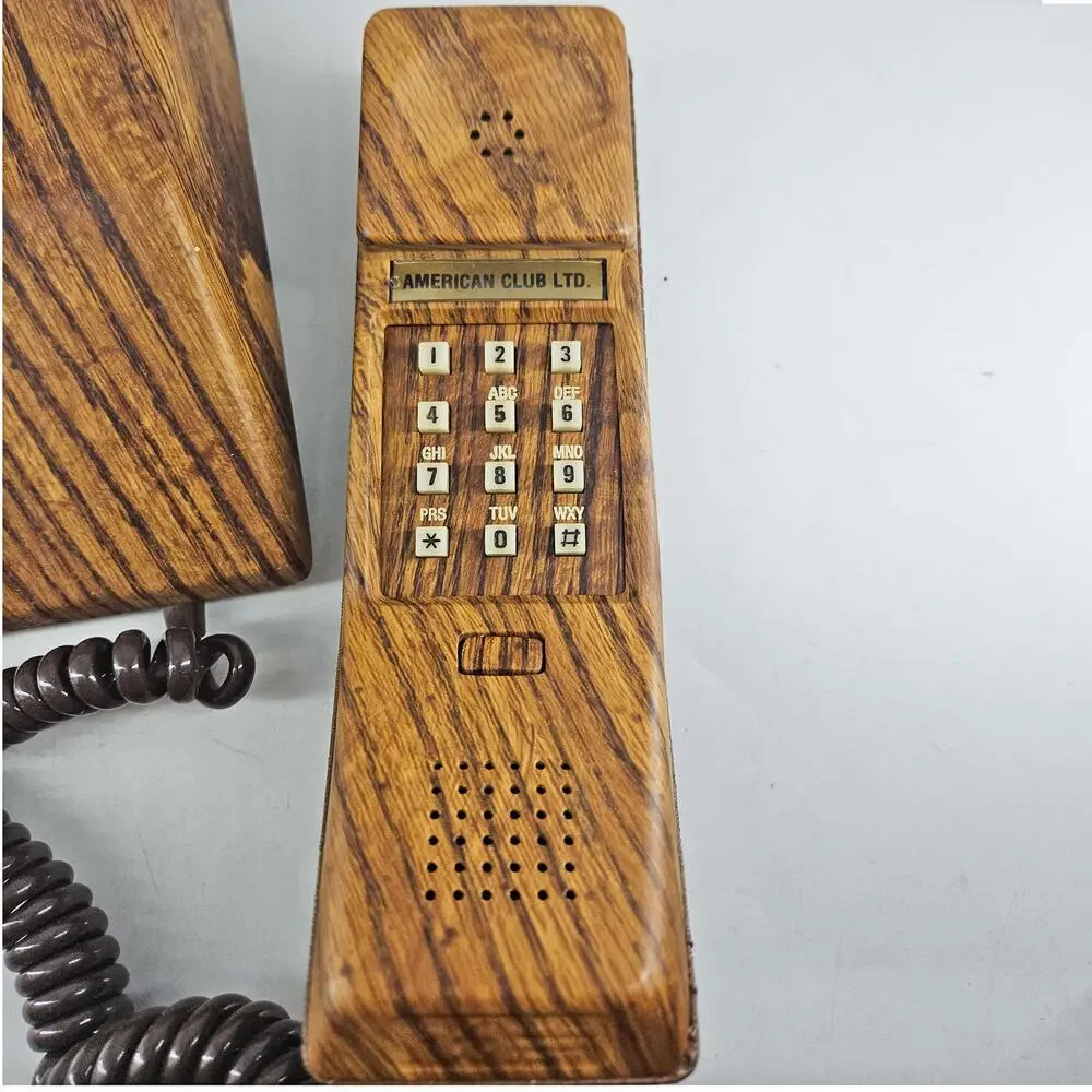 Northern Telecom Contempra The American Club alligator leather oak telephone